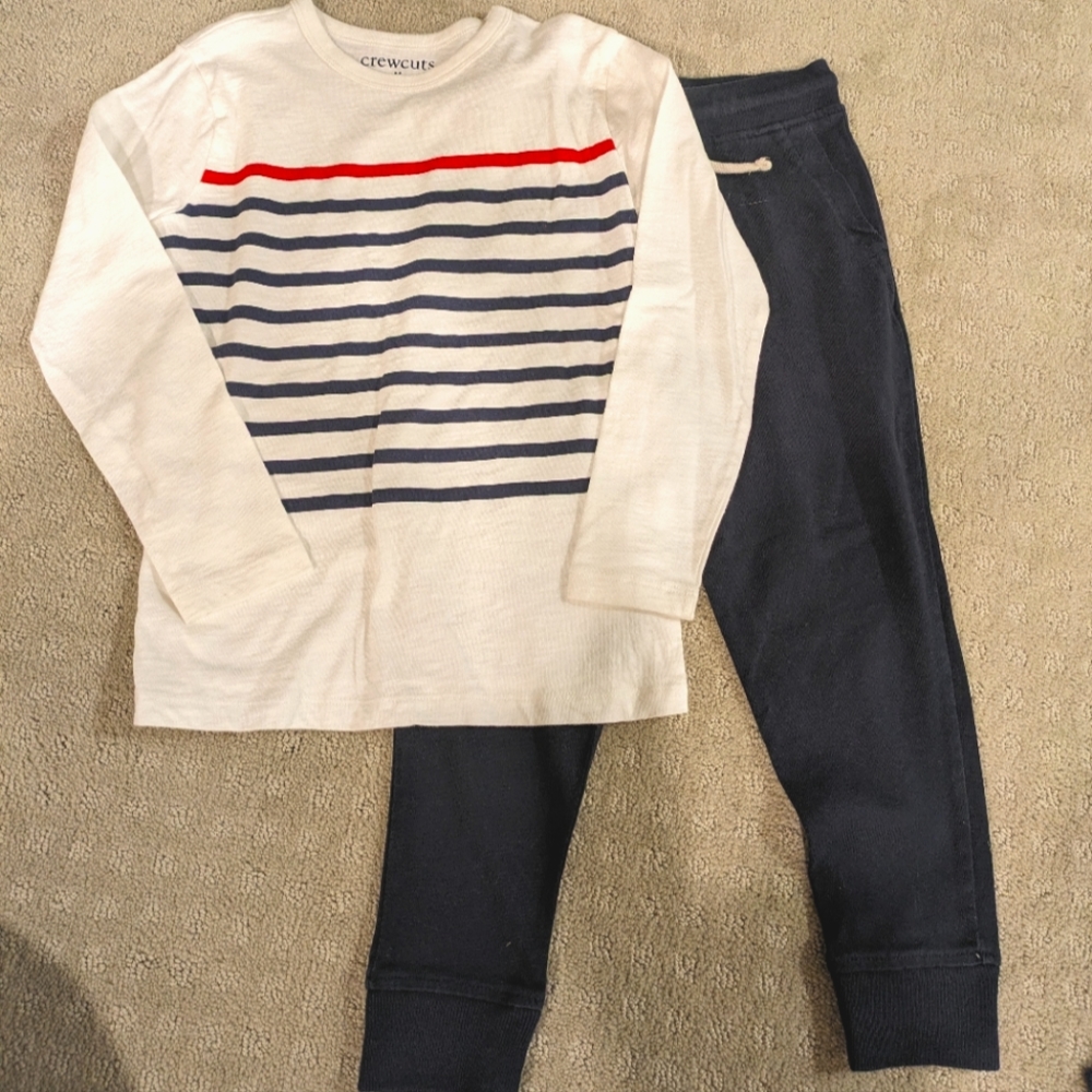 Boys Crewcuts Long sleeve and pants knit outfit